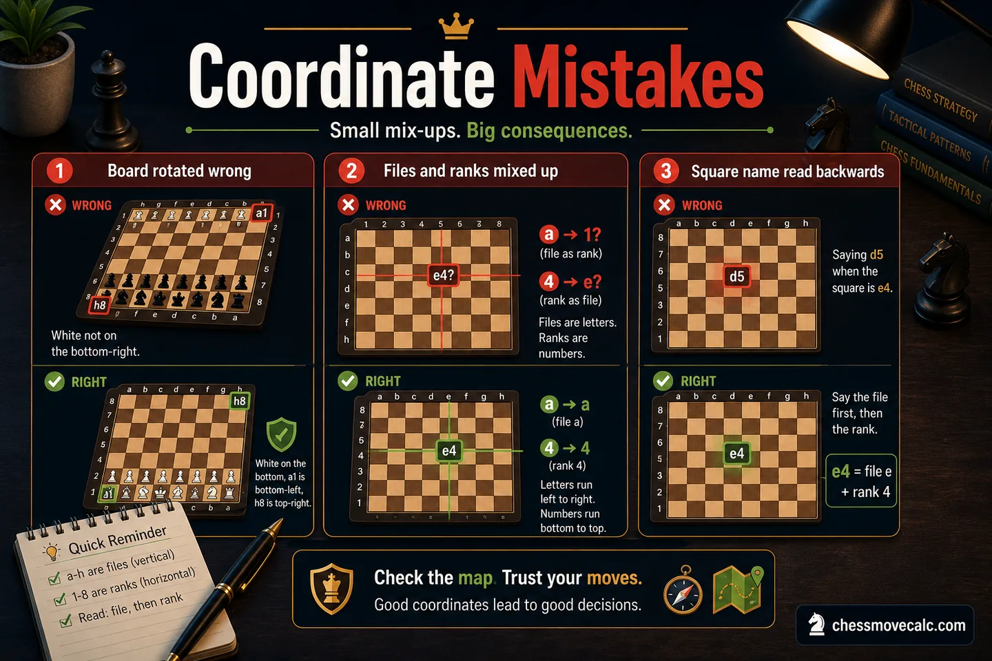 Troubleshooting graphic showing flipped orientation and reversed file direction errors