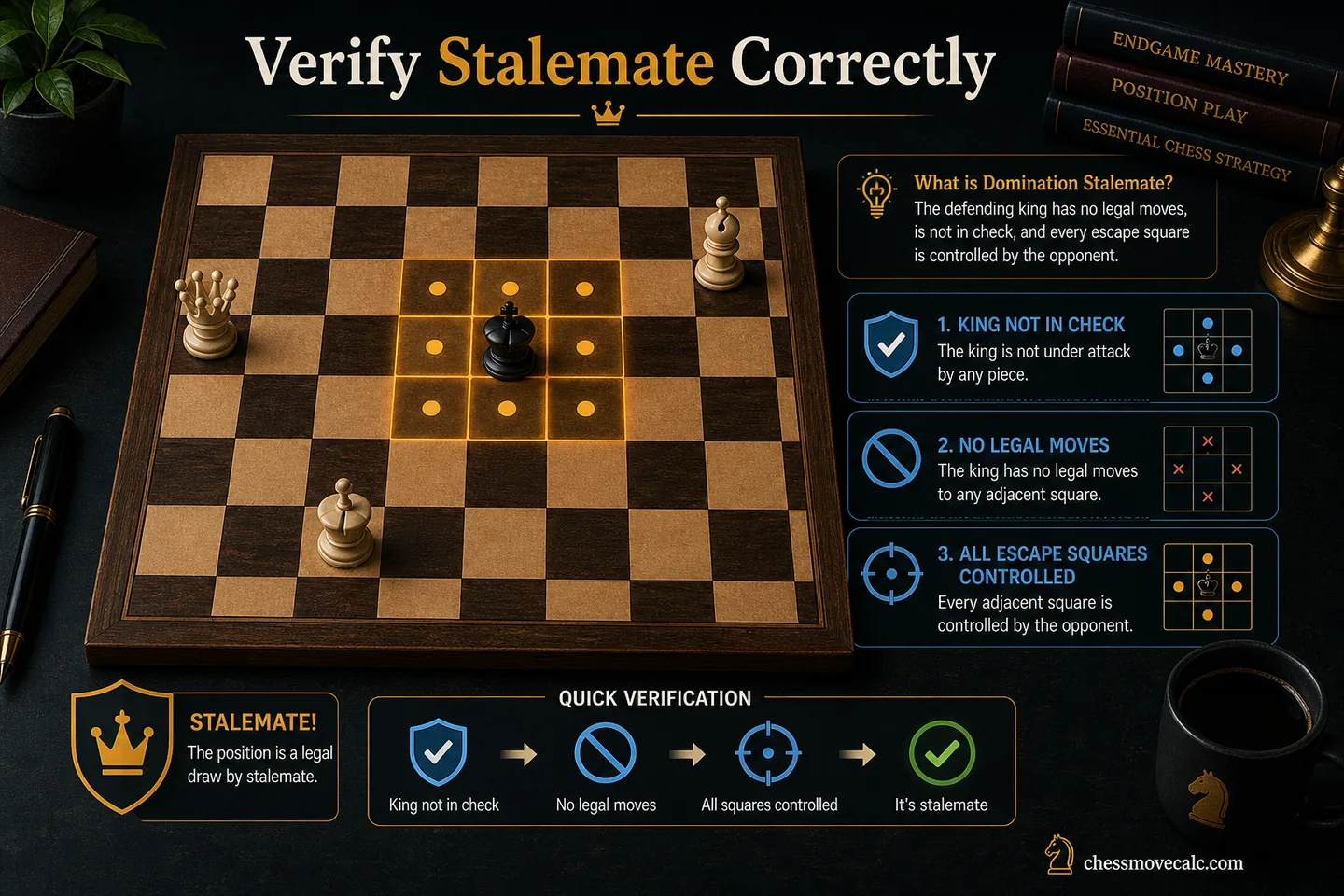 How to verify a suspected domination stalemate correctly