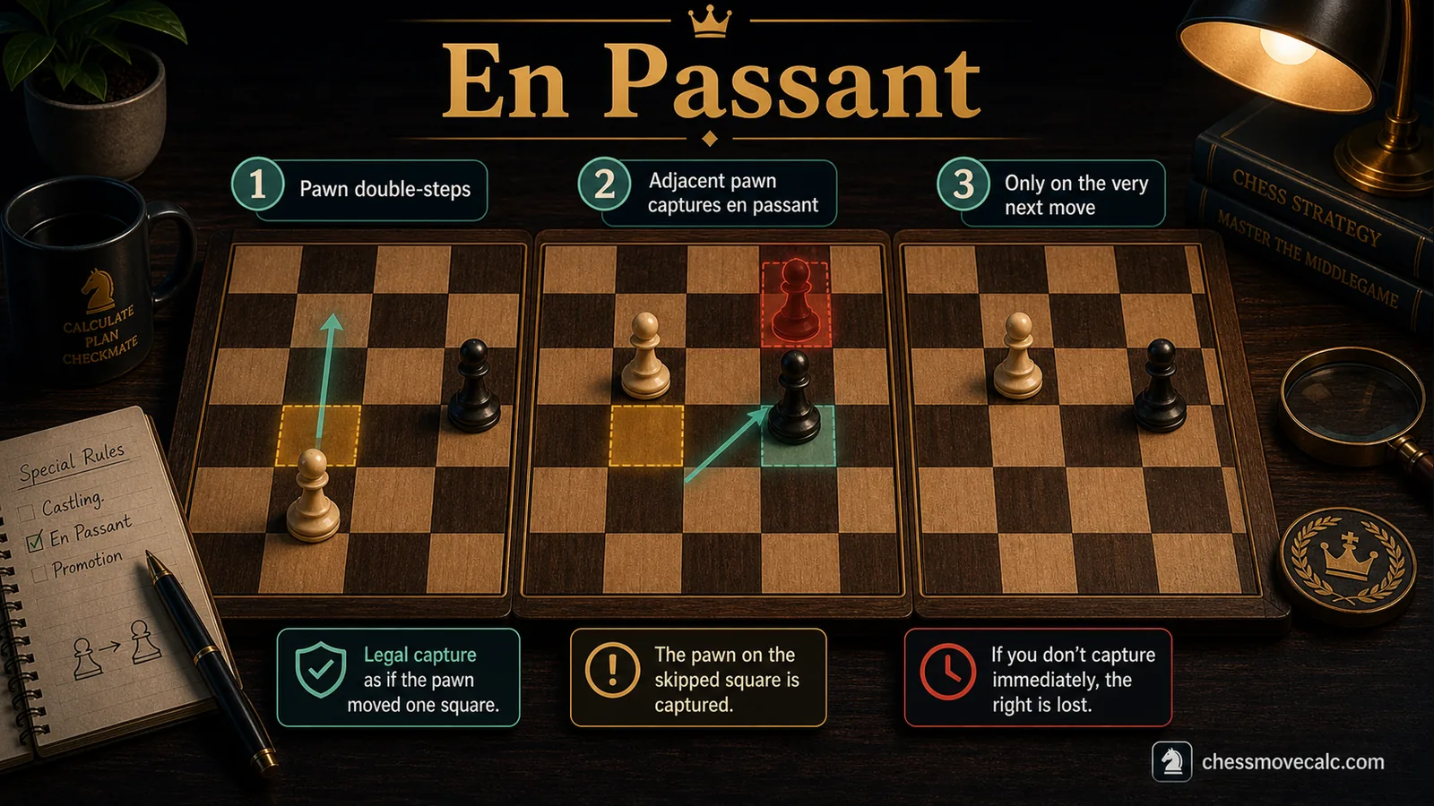 En Passant Explained hero infographic
