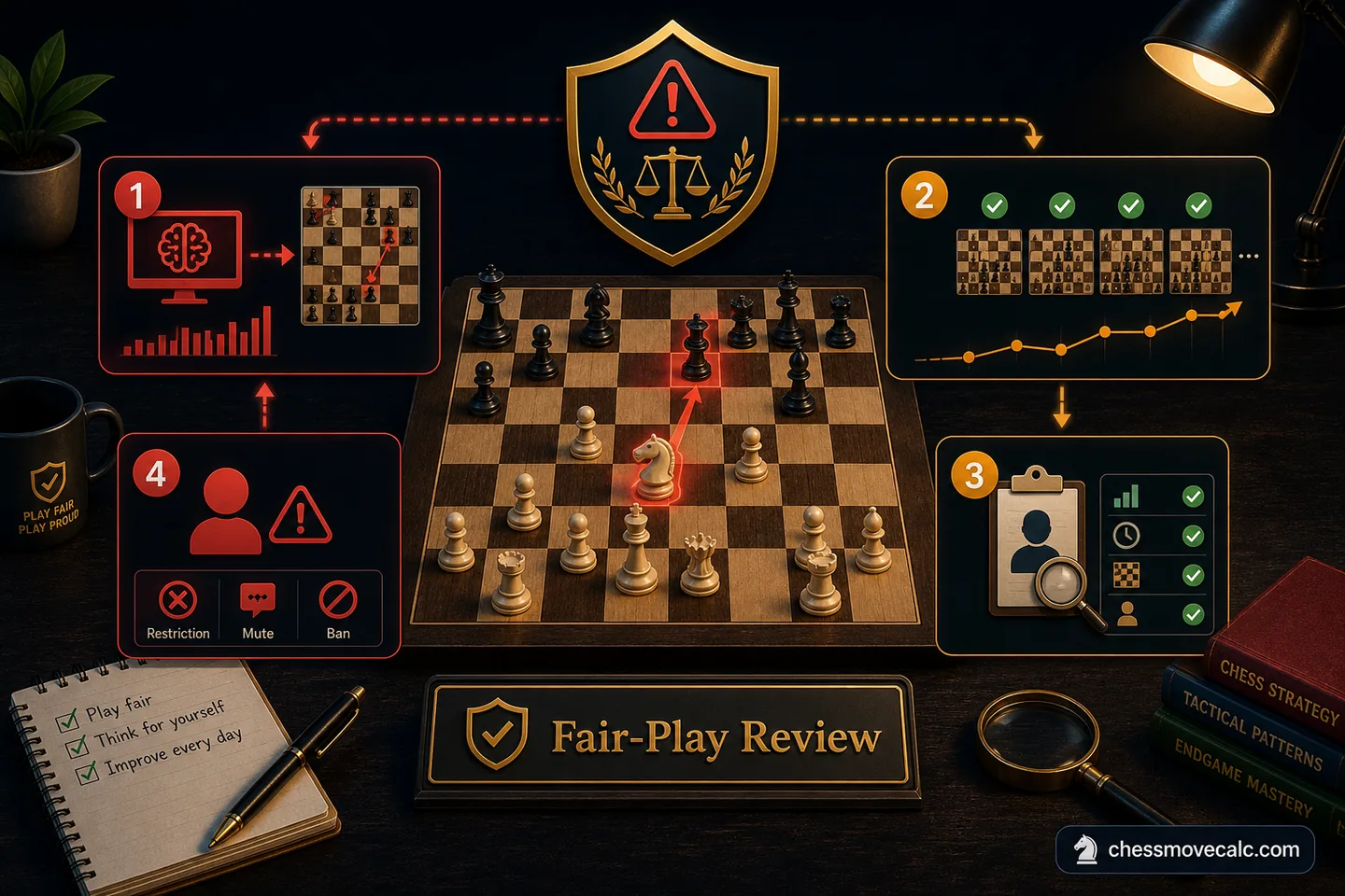 Consequence graphic showing unfair edge, broken trust, rating distortion, and competition damage