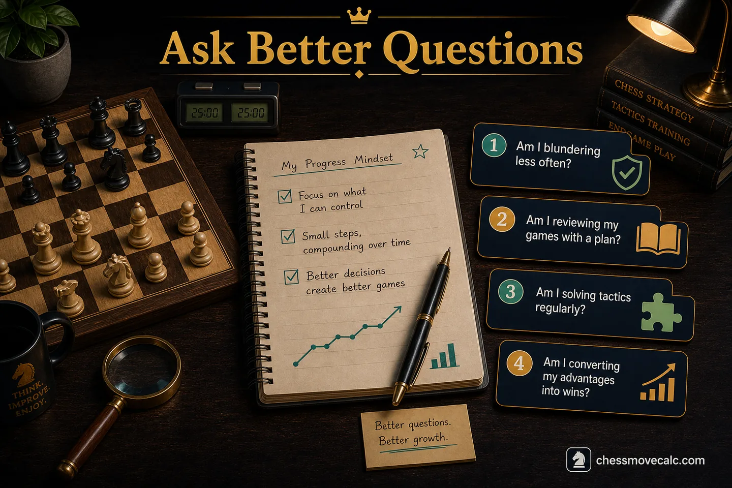 Comparison graphic showing better performance questions than simple label chasing